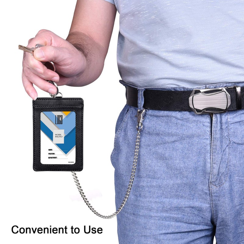 Wisdompro Wallet Chain, 24 inch Heavy Duty Pants Chain with Both Ends Lobster Clasps and Extra 2 Rings for Keys, Jeans, Trousers, Belt Loop, Purse and Handbag - Silver - Image 4